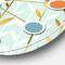 Designart 'Golden Foliage I Mid-Century Modern Wall Clock